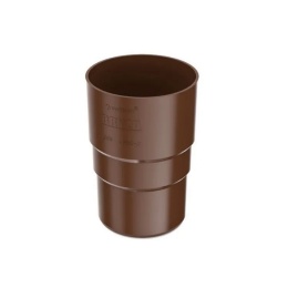 Złączka rury spustowej 63 mm BRĄZ
